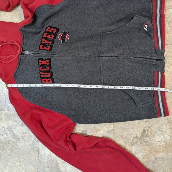 Pro Player Large Men's‎ The Ohio State Buckeyes Full Zip Hoodie Sweater - Picture 10 of 12